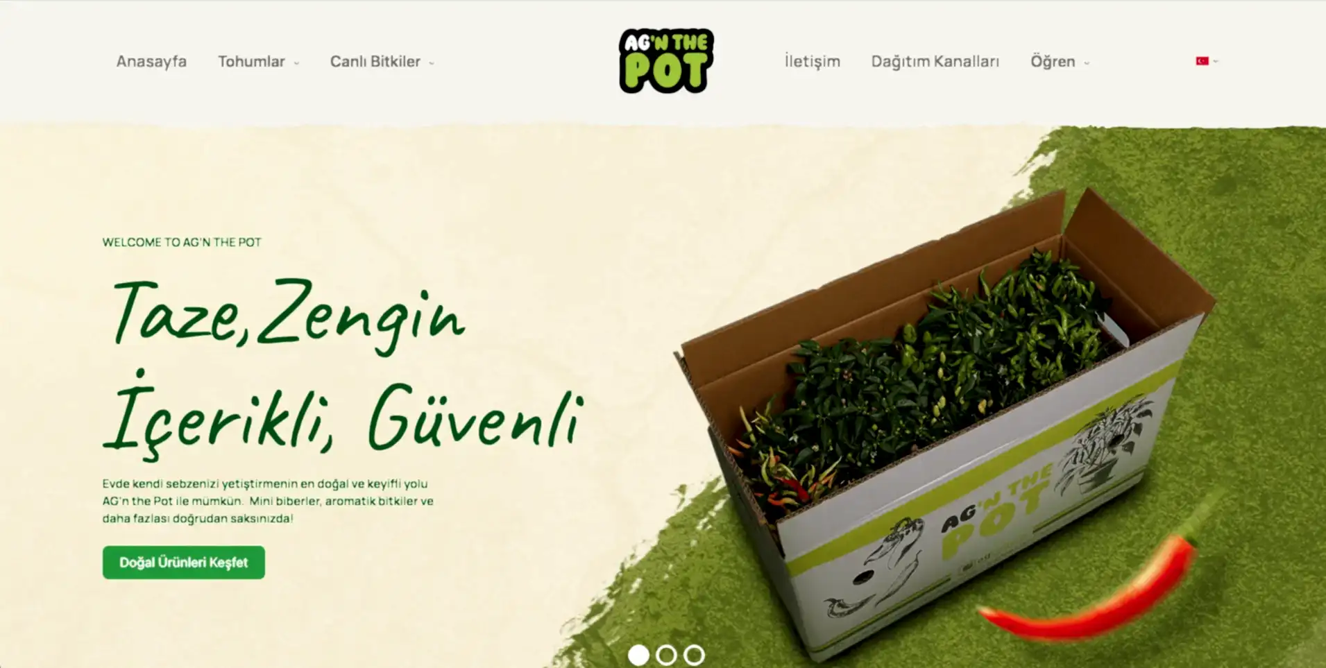 AG in the Pot Web Sitesi Yayında